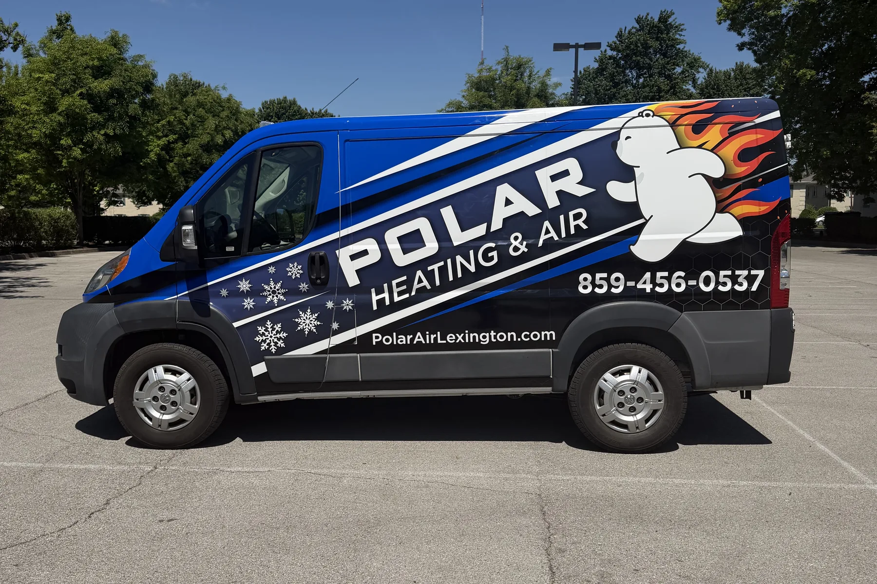 Polar Heating and Air service van